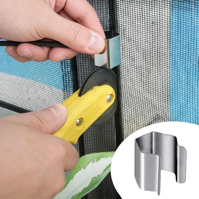Paquete de 20 Clips para Mosquiteras Sujetadores de Pantalla Resistentes a la Corrosión Para Aplicación en Hogar y Oficina