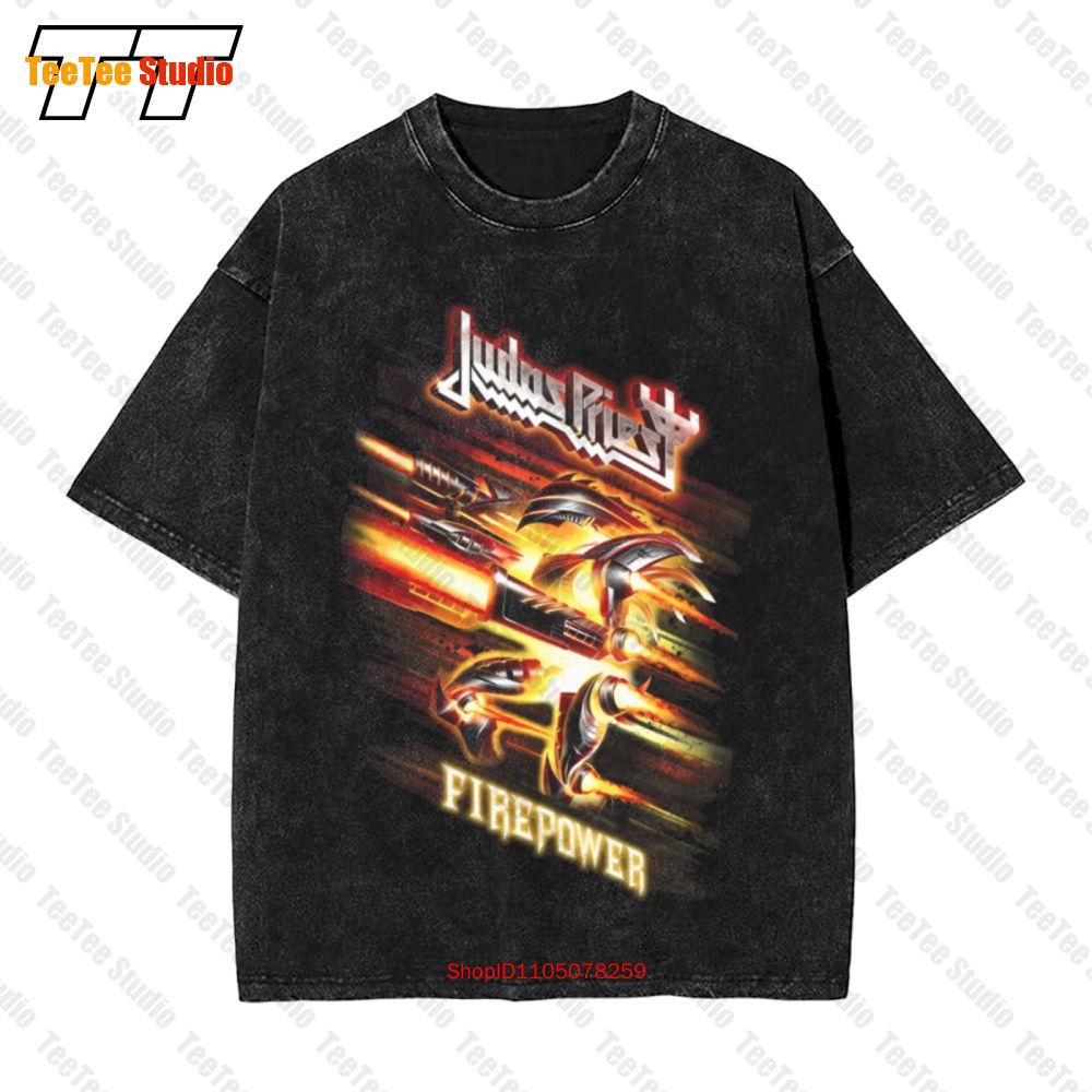 Judas Priest Firepower Tour Concert Band Rock Vintage Oversized TShirt P S