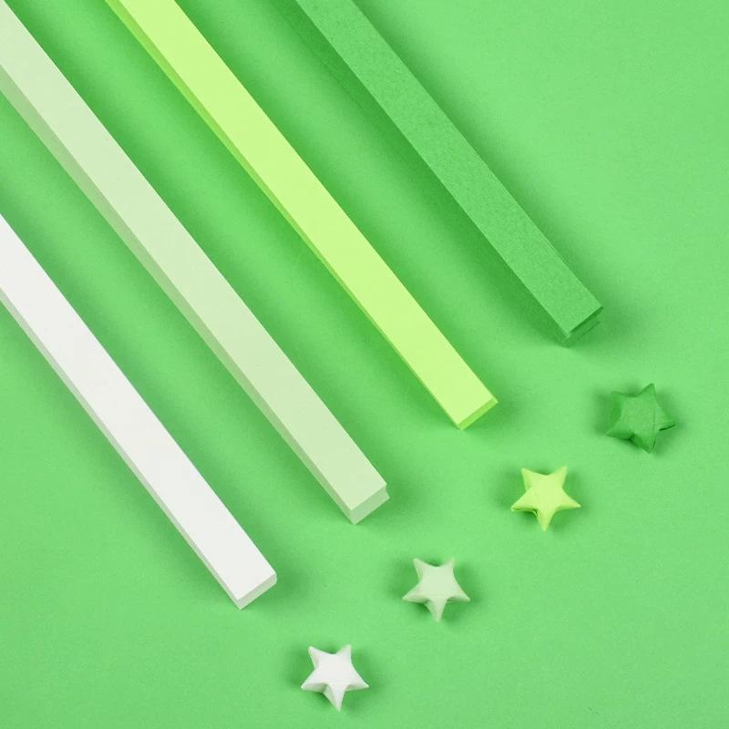 27-Color Lucky Star Origami Paper Strips for Folding Pentagrams