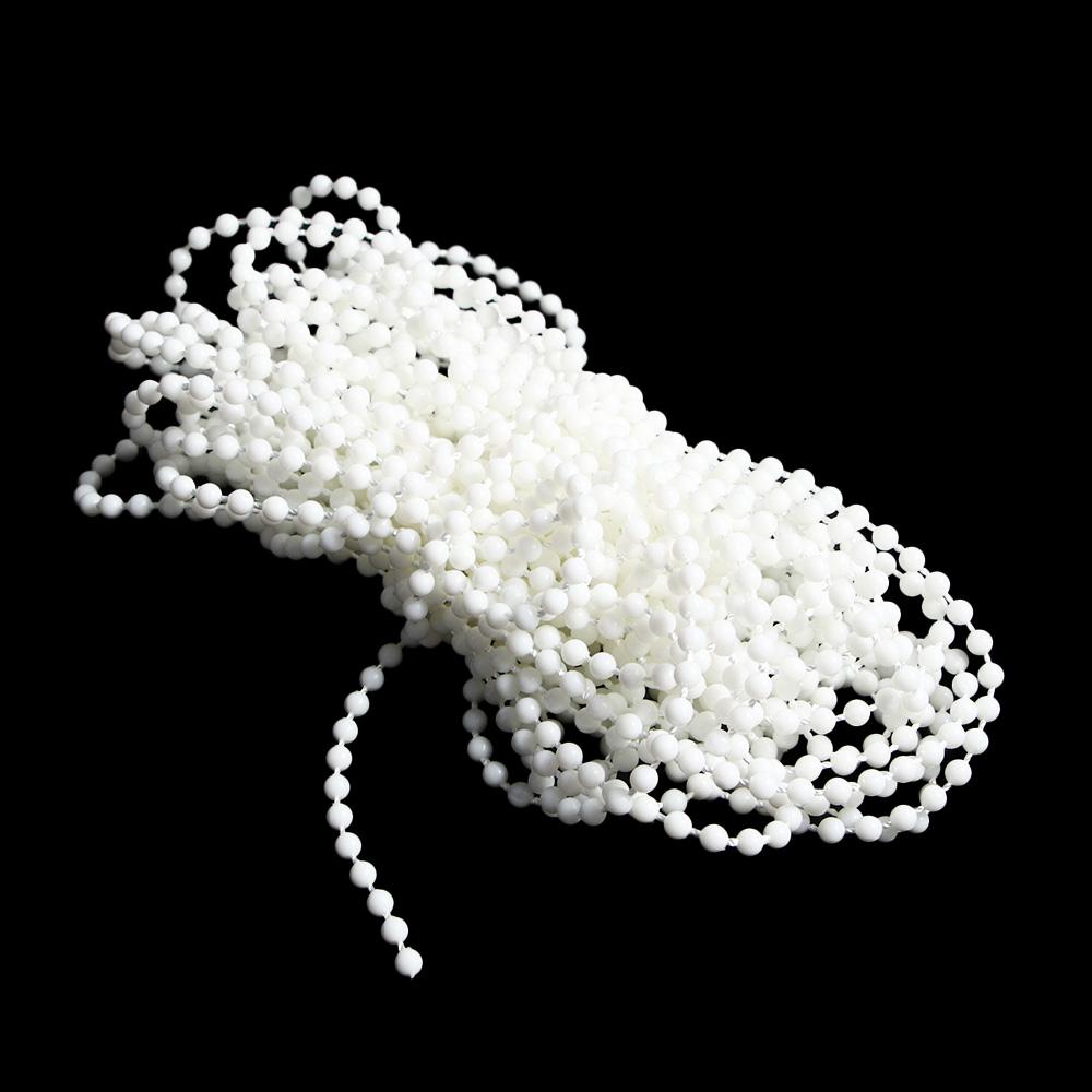 Accessories White With Connectors Blind Beaded Chain Curtain Bead Rope Chain Pull Cord Blind Chain