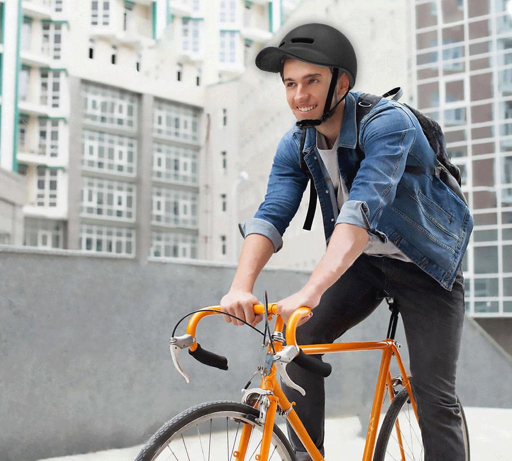 TRADE ONE Bicycle Size Suitable for Elementary Schoolers To SG Mark Matte 60187 Helmet, Adjustable, Adults, Certified, Unisex, Lightweight, Black,