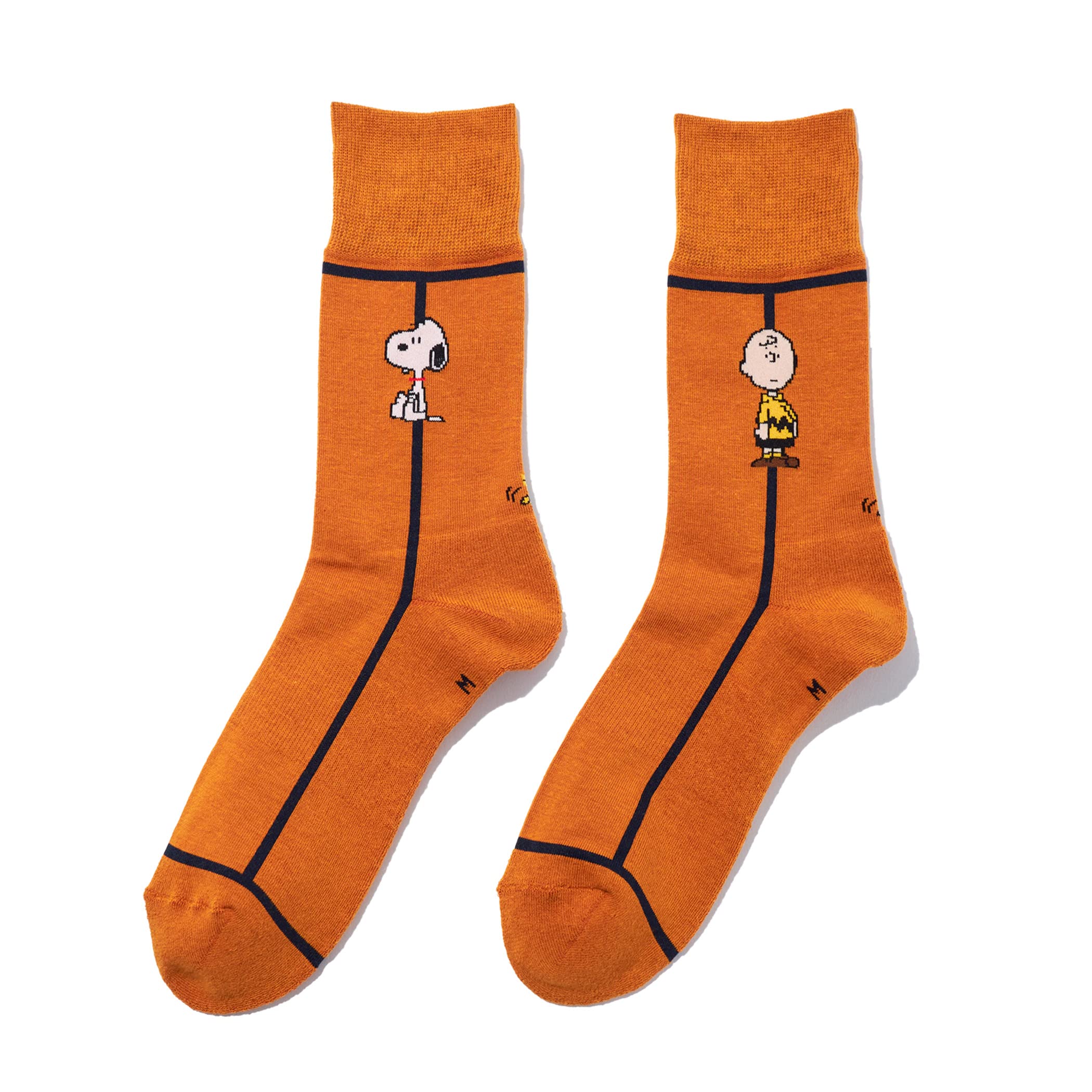 

Six Stocks Snoopy Goods Snoopy Gift Socks Socks Made in Japan Line 1970s x 73 Mustard x Dark [CHICSTOCKS] Official Men s Women s (53 Navy, M)