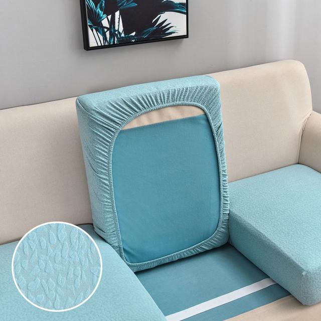 Bubble Pattern Elastic Solid Seat Cushion Cover Stretch Sofa Covers For Living Room Furniture Protector Couch Cover