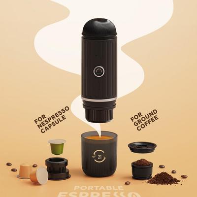 Portable Wireless Coffee Maker: Handheld Dual-Use Heating Capsule for Outdoor and Car