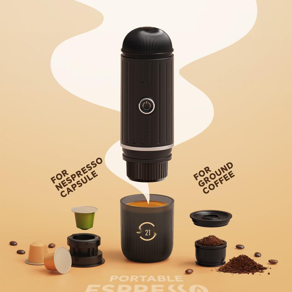Portable Wireless Coffee Maker: Handheld Dual-Use Heating Capsule for Outdoor and Car