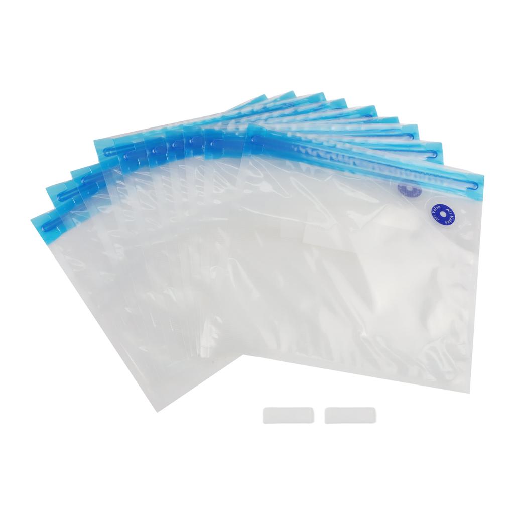 Plastic Clips Vacuum Bags Set Hand Space Saving White