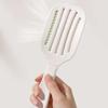 Foldable Travel Hair Brush Portable Detangler Comb Easy Clean Volumizing Styling Hair Tool for Home Use Compact Ribbed Comb with Massage Bristles