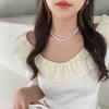 French pearl necklace simple commuter versatile collarbone chain design sense creative necklace women
