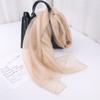 Mary Spring and autumn solid color silk scarf, double-layer gold silk, versatile long cheongsam, organza shawl, women's scarf