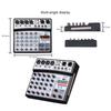 6-Kanal Audio-Mischpult Tragbare Mischkonsole USB-Schnittstelle Soundkarte Mit 99 DSP 48V Phantomspeisung