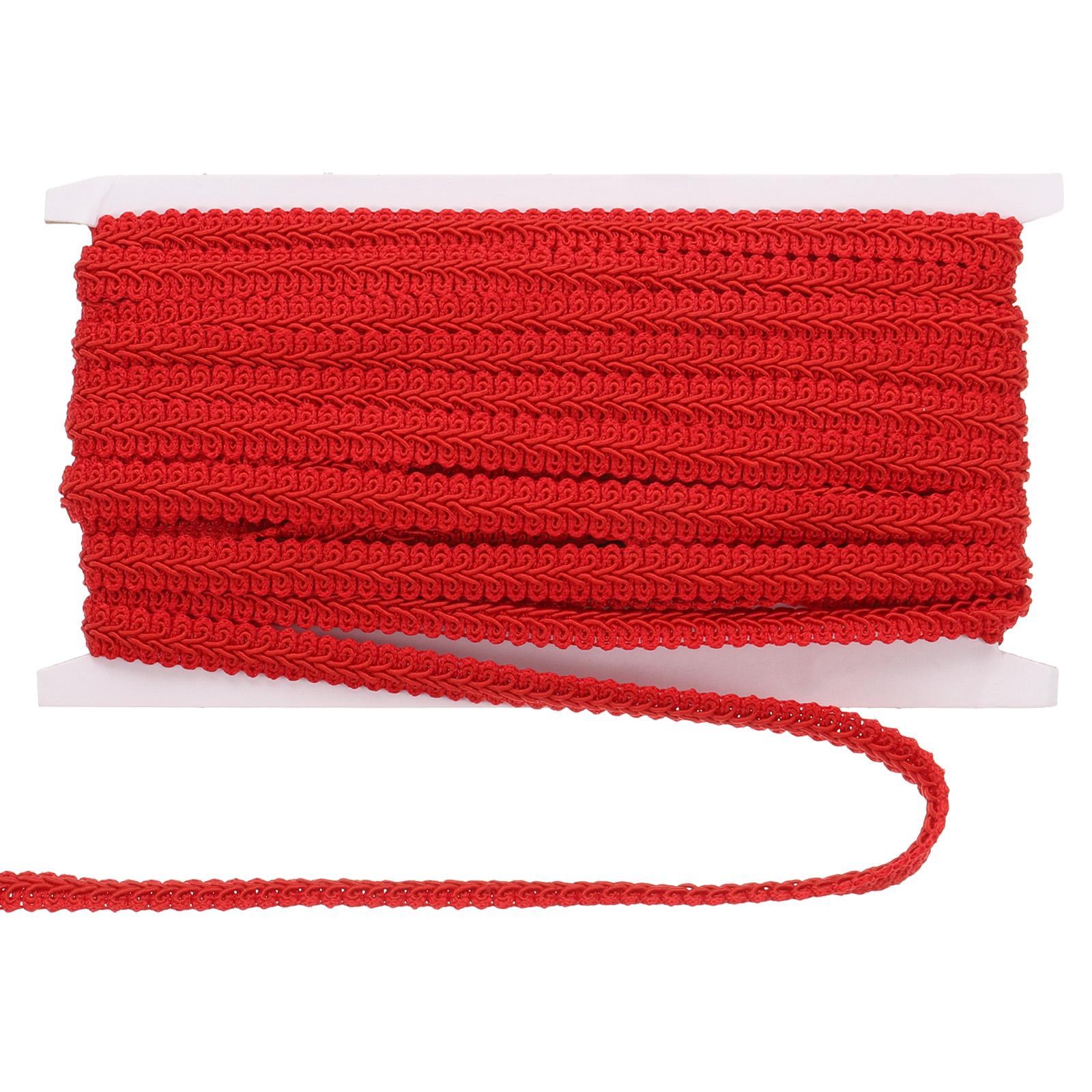 

2 шт. Отделка тесьмой гимп Плетеная кружевная отделка Лента Декоративный материал для одежды Вышивка для DIY рукоделия 13 ярдов x 1/2 (12мм) 13 Yards красный