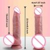 Thrusting Realistic Dildo Vibrator Anal Plug With Vibrating Telescopic Dildos Female Sex Toys for Women Penis With Suction Cup
