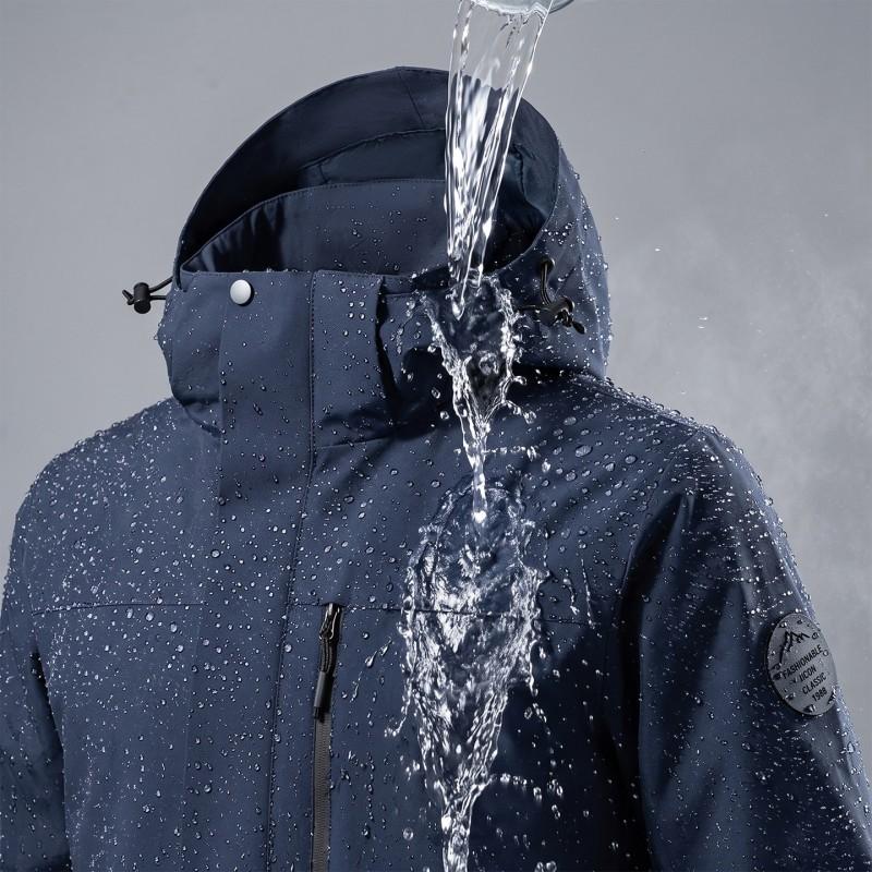 Unisex Winter Waterproof Windproof Outdoor Jacket With Removable Fleece Liner Hiking Camping Travel