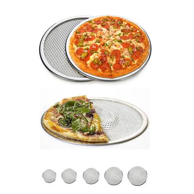 15/23/38 Pizza Baking Screen Aluminum Round Mesh Pizza Screen Baking Thin Crust Tray Mesh Aluminum Wire Pan Pizza Baking Tool