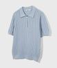 KIIMUIR Half-Zip Short-Sleeve Knit_Grayish Blue