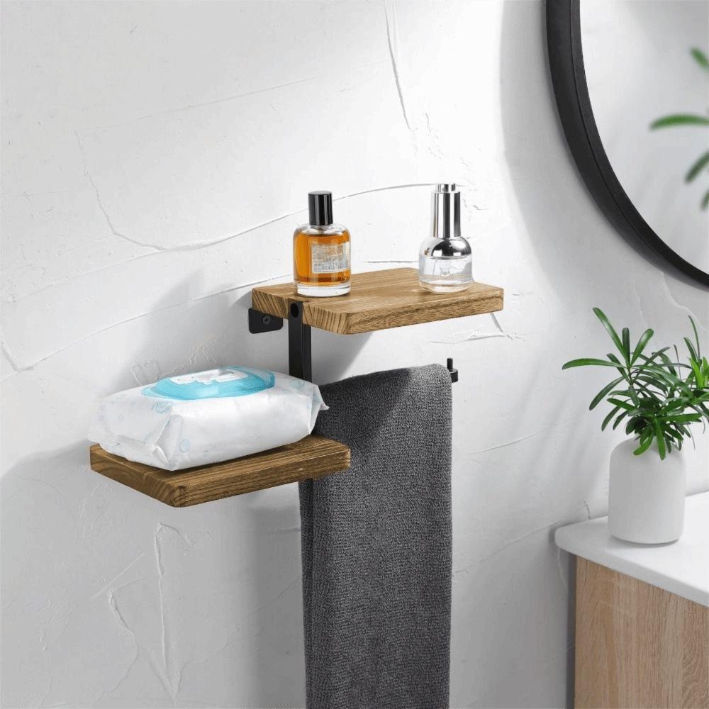 Space Saving Wall Mounted Toilet Paper Holder High Load-bearing Countertop Organizer  Kitchen