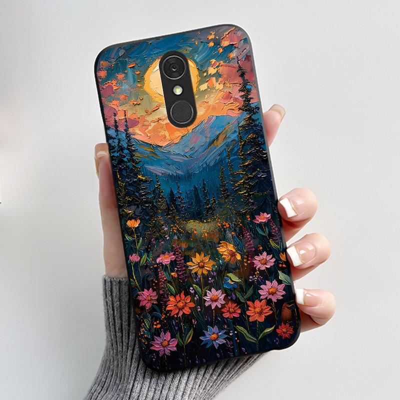 For LG Q7 Plus Q7+ Q7a Phone Case Luxury Cute Love Rabbit Funny Soft Silicone Black TPU Protective Cover For LG q7 LM-Q610 Case