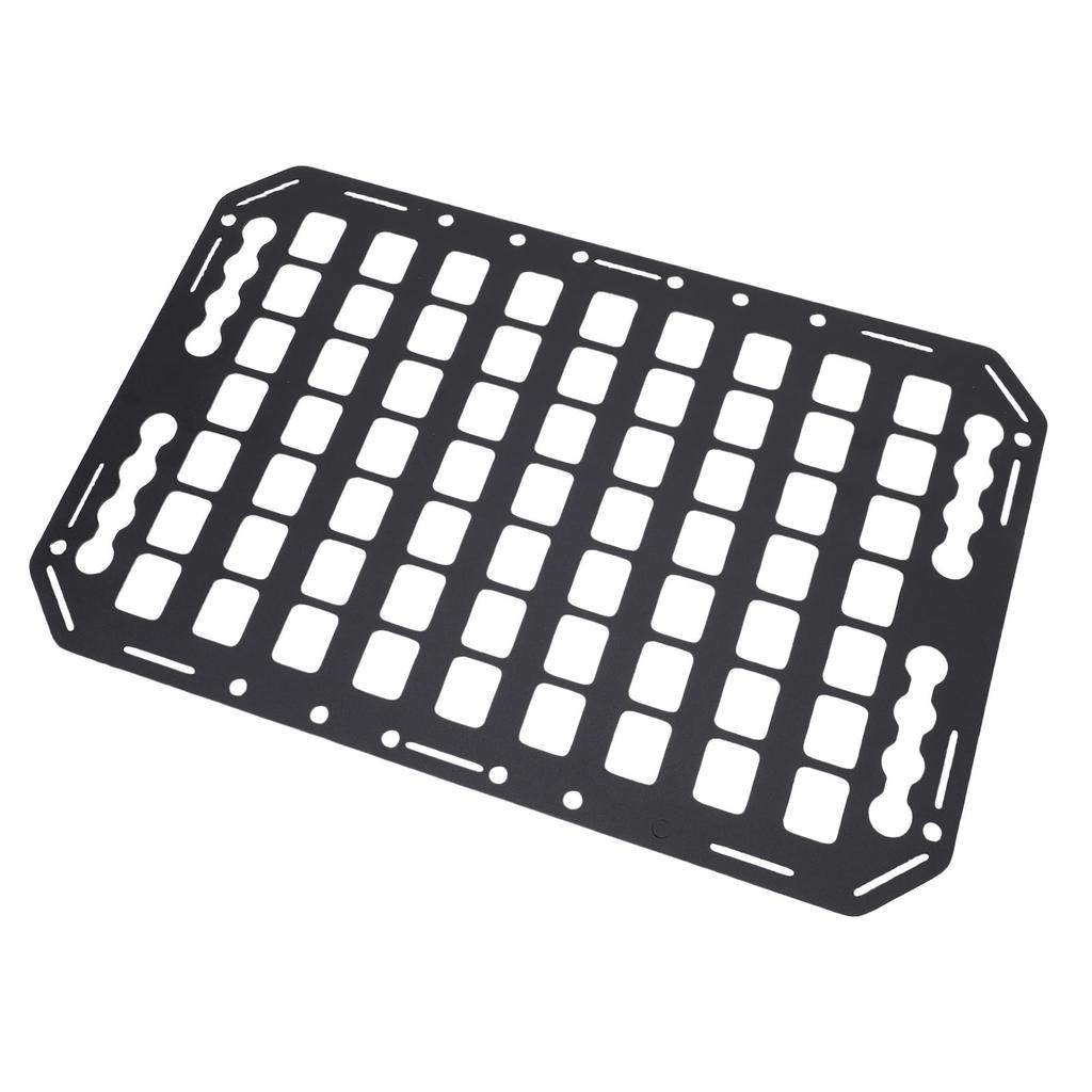 Truck Bed Molle Panel Aluminium Alloy Multifunctional L Track Storage Organizer for Car SUV RV 483x311x2mm