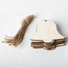 Rustikaler Holz-Weihnachtsbaum-Anhänger DIY Dekorationszubehör