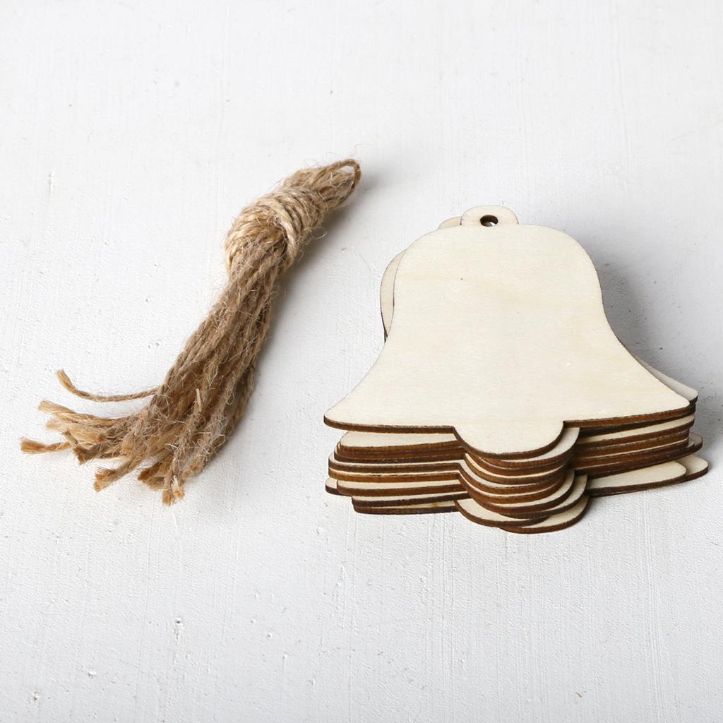 Rustikaler Holz-Weihnachtsbaum-Anhänger DIY Dekorationszubehör