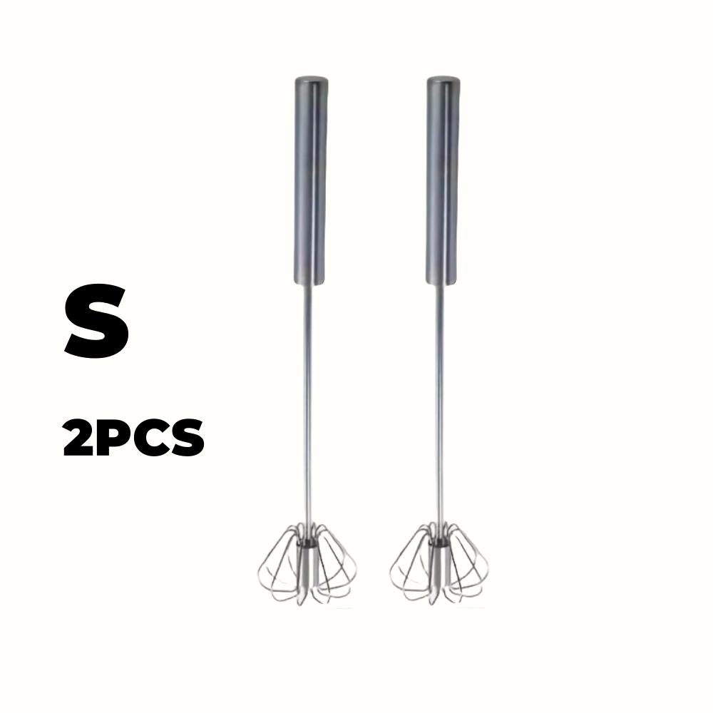 

Венчик для взбивания яиц из нержавеющей стали, прочный полуавтоматический миксер для легкого смешивания и взбивания яичного крема для выпечки на кухне