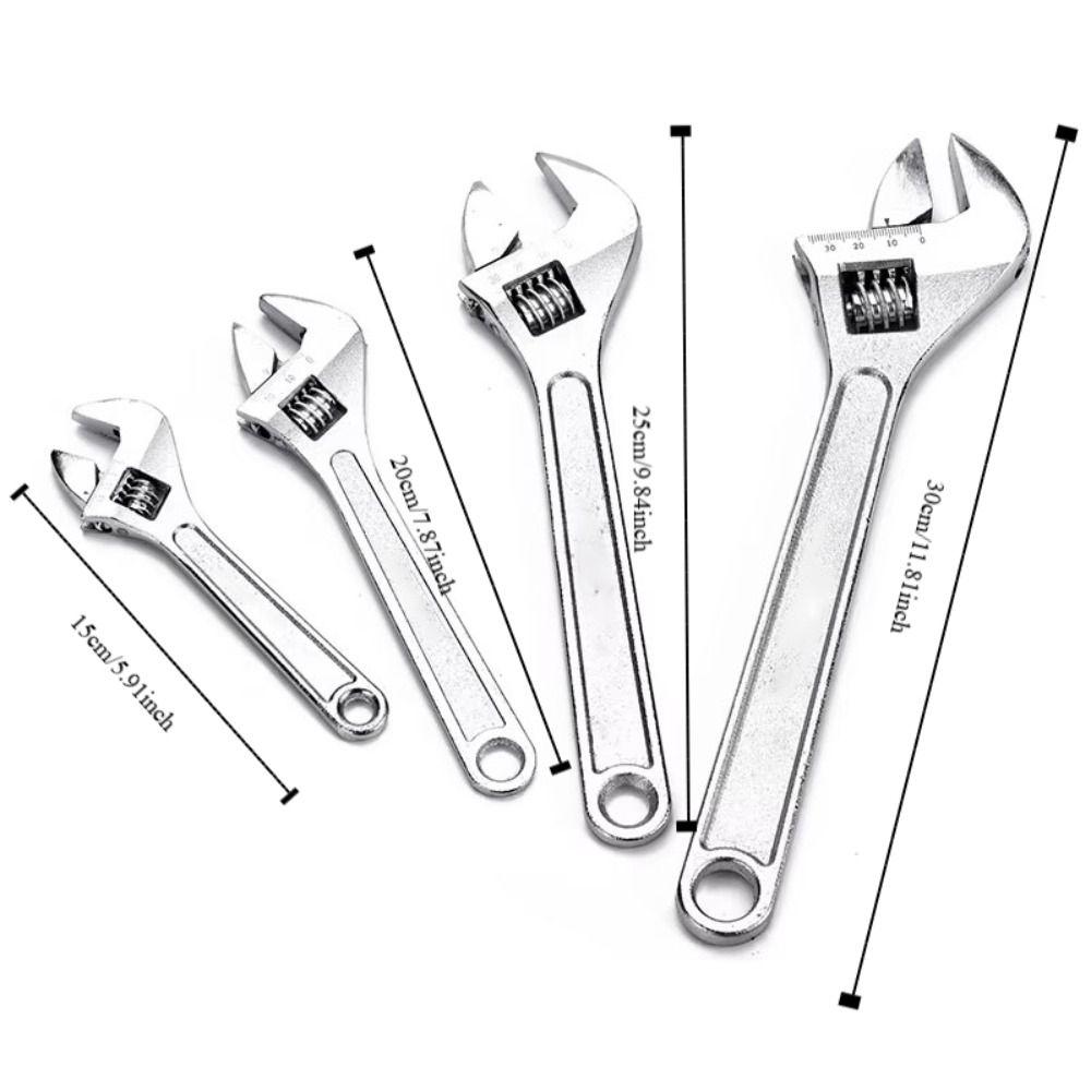 Large Opening Movable Spanners Short Handle Universal Wrench Industrial Grade Shifter  Bathroom