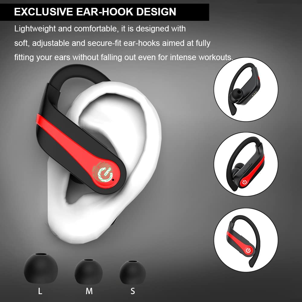 Auricolari senza fili Cuffie Bluetooth Rumore Ridurre il suono naturale  Batteria durevole Auricolari a prova di sudore acquista in modo economico —  spedizione gratuita, recensioni reali con foto — Joom