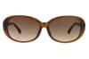 sunglasses slimming UV UV stylish [Zoff] Oval-shaped (brown) Large, effect, protection, protection, men's, women's, [ZA231G23_43A1 ZA231G23-43A1]