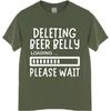Plus Size Summer For Her T Shirt Deleting Beer Belly Loading Please Wait Short Sleeve Breathable O Neck Tees Cotton Top Tees