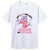 Just A Girl Who Loves Anime And Sketching T-Shirt Tops Unisex Cotton Graphic Tshirt Clothing Oversized Tees