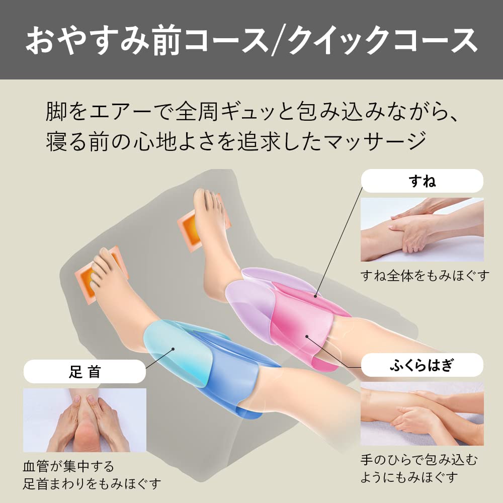 Panasonic Luftmassagegerät Nerumae Hot Refre Warm Leg Refre Dunkelgrau EW-RA150-H