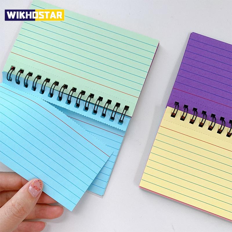 Tearable Spiral Notebook – 1PC Horizontal Line Journal, Office Diary, Writing Notepad, Stationery Supplies