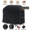 Grill Cover Burner Barbecue Cover Adjustable Oxford Fabric Waterproof Anti-UV Windproof Protection for Cooking Grilling Lawn