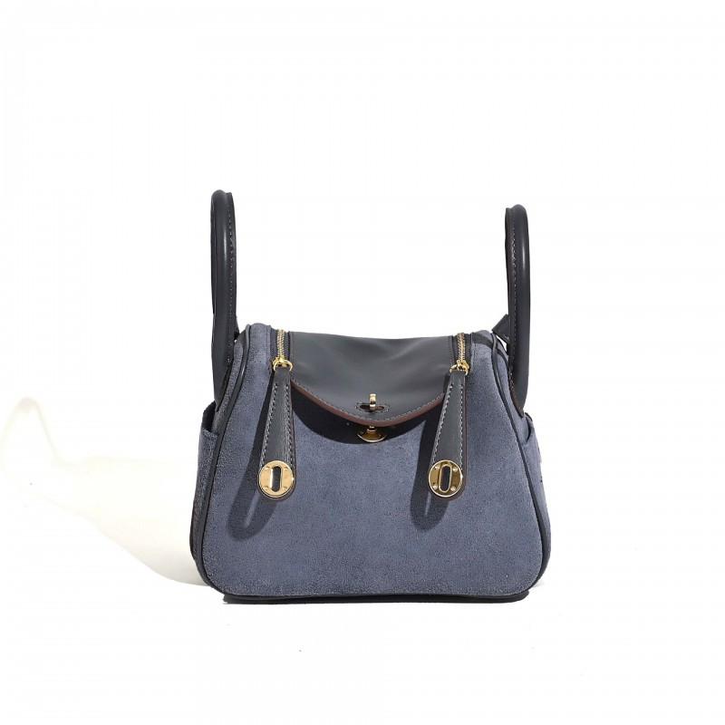2025 Women's Bag First-layer Cowhide Lindi Matte Leather Large-capacity Fashionable Commuter Doctor Shoulder