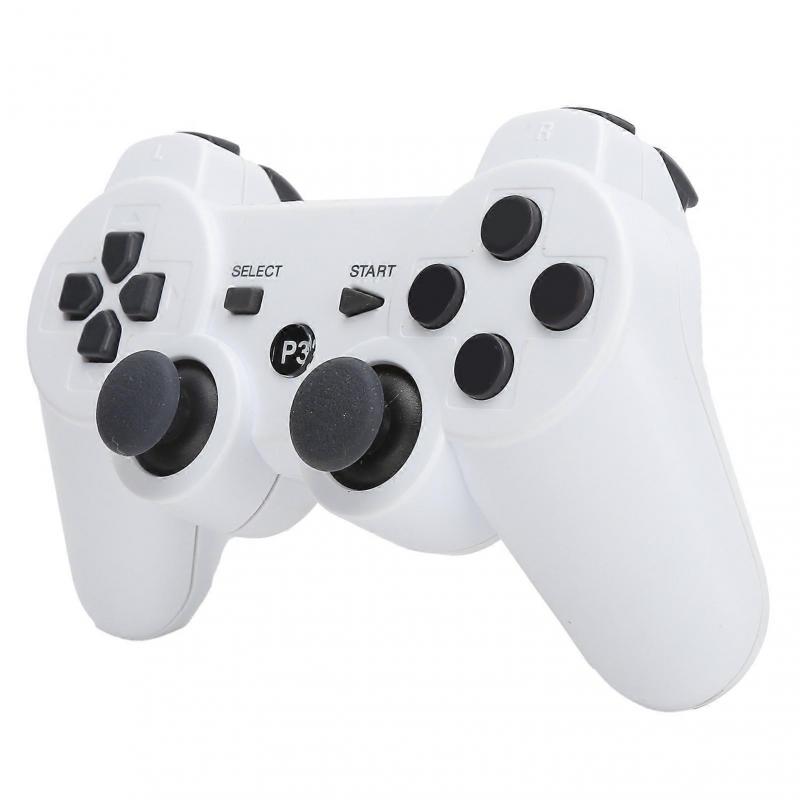 Wireless Game Controller Rechargeable Bluetooth Wireless Game Controller Remote Control for PS3 White