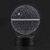 Night Light ABS Base Holder Planet Pattern Lamp Touch Switch (Black without Remote Control)