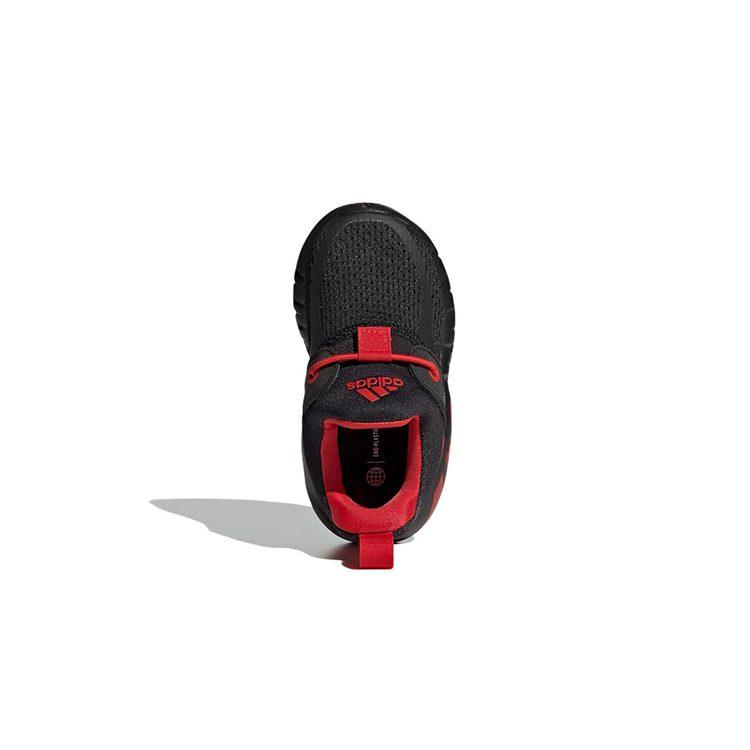 Adidas Rapidazen I Comfortable Abrasion Resistant Breathable Low top Toddler Shoes Black Red Infant And Toddler GY6652