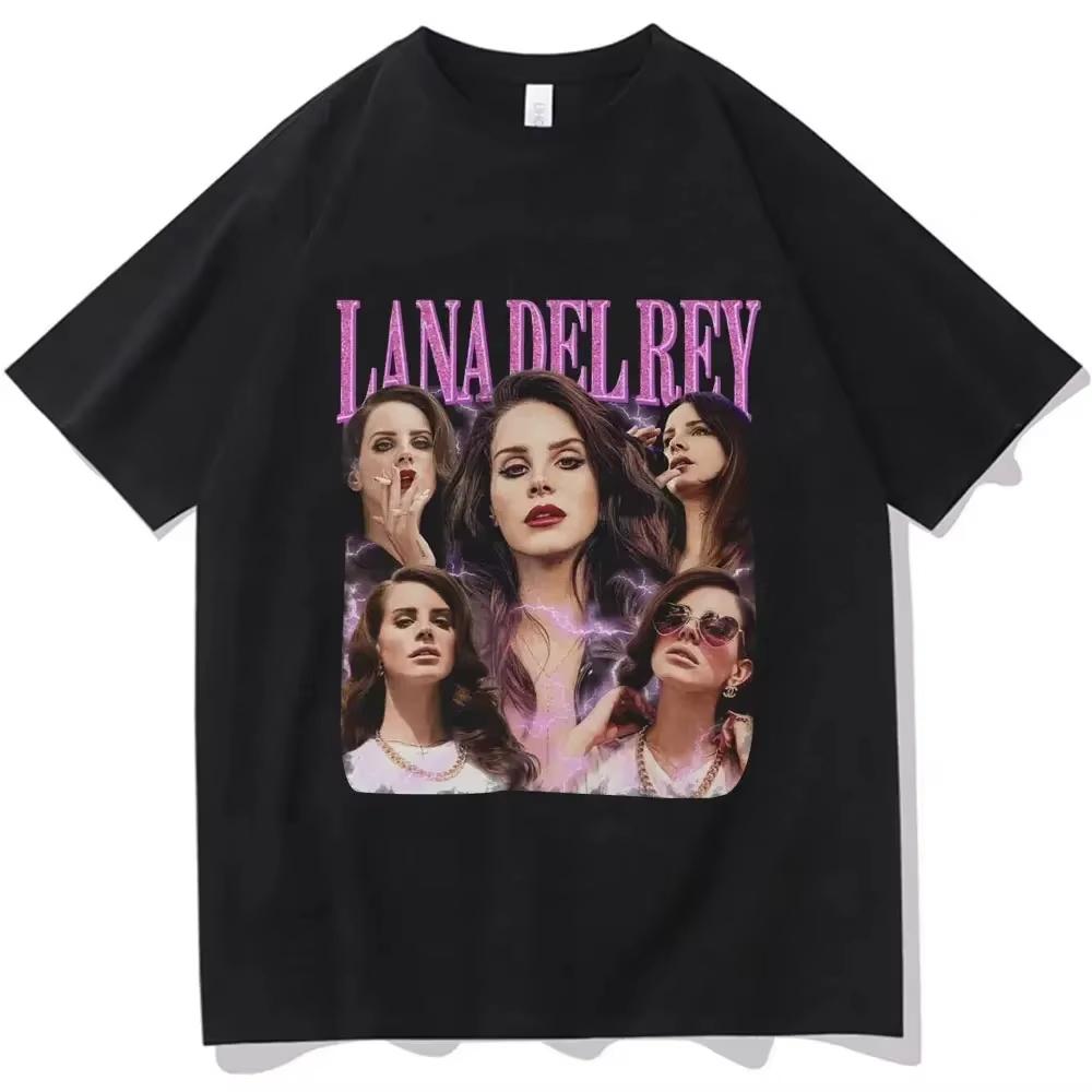 Singer Lana Del Rey Women Tshirt Retro Hip Hop Summer Fashion Tshirt Unisex Women Short Sleeve Tshirt Summer Casual Tee Top