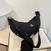 Stylish Dumpling Bag Adjustable Strap Fashi Hobo Sling Pack Trendy Half Mo Bag Outdoor Travel Bag Men & Women
