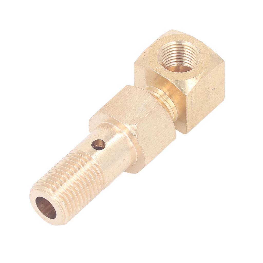 Fuel Pressure Gauge Banjo Bolt M12 X 1.25in 1 8‑27 NPT Female To Male 90 Degree Elbow Fitting Adapter for Civic CRX