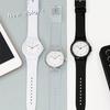 J-AXIS Pastel Color Watch Simple Easy-to-Read Plastic Case Round Lightweight Matching Pair Children Student TCG73 Unisex Clear One Size