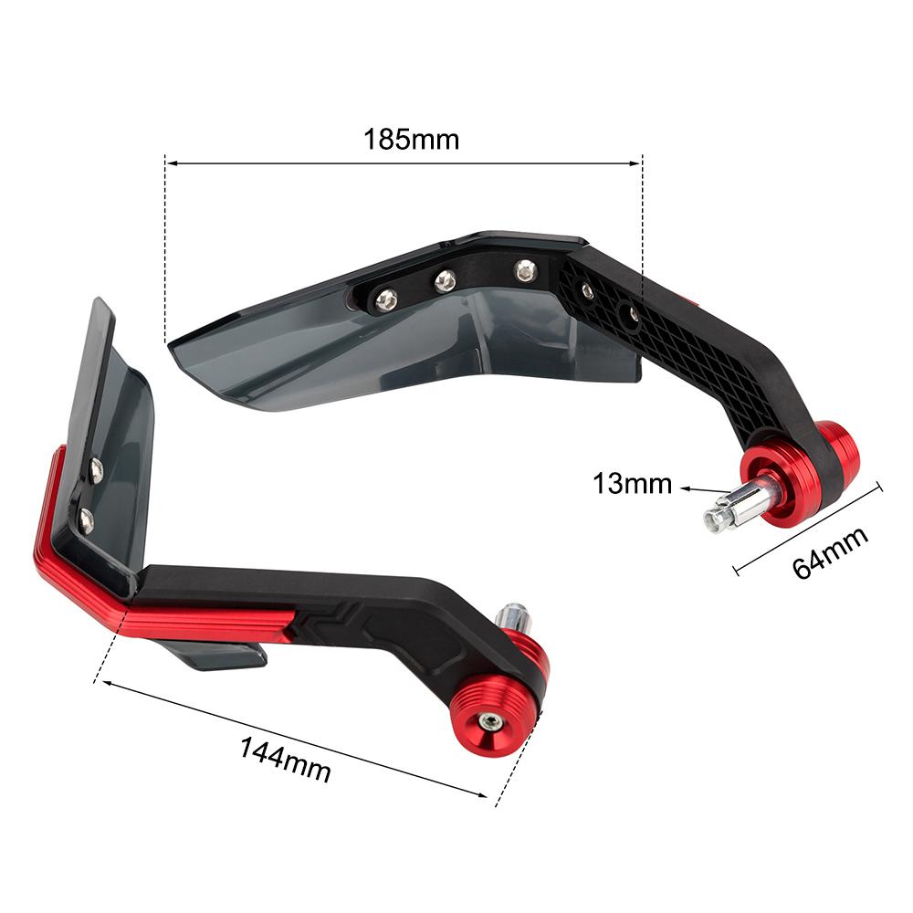 Motorcycle Hand Guard Handguard Shield Windproof Motorbike Mountain E-Bike Brake Lever Guard with Aluminum Stiffener