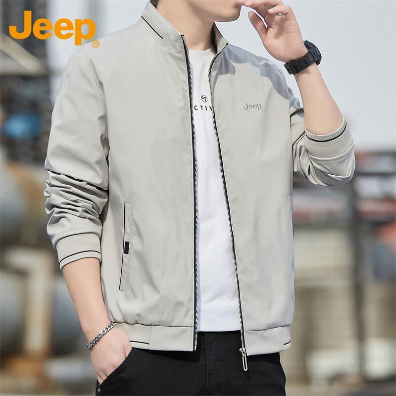 Jeep Men's Casual Stand Collar Jacket