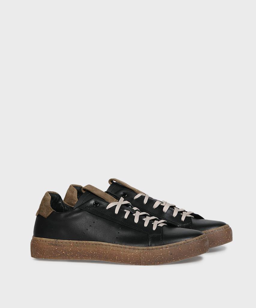 Panicale Black Napa Leather Sneakers