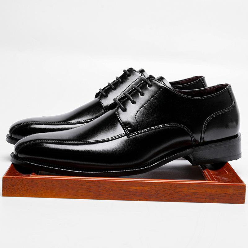 Men Dress Shoes New 2024 Spring High Quality Leather Formal Shoes Classic Business Wedding Sytle Groomsman Mens Shoes