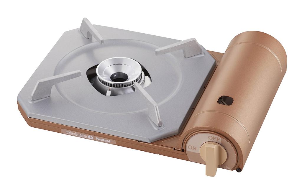 Iwatani Cassette Foo Portable Stove, Tatsujin Slim Plus, Metallic Coral, Disaster Prevention, CB-TS-PLS