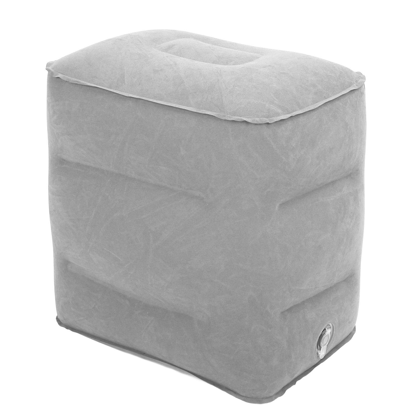 Inflatable Foot Rest Comfortable Ergonomic Portable Travel Foot Leg Rest Pillow for Airplane Car