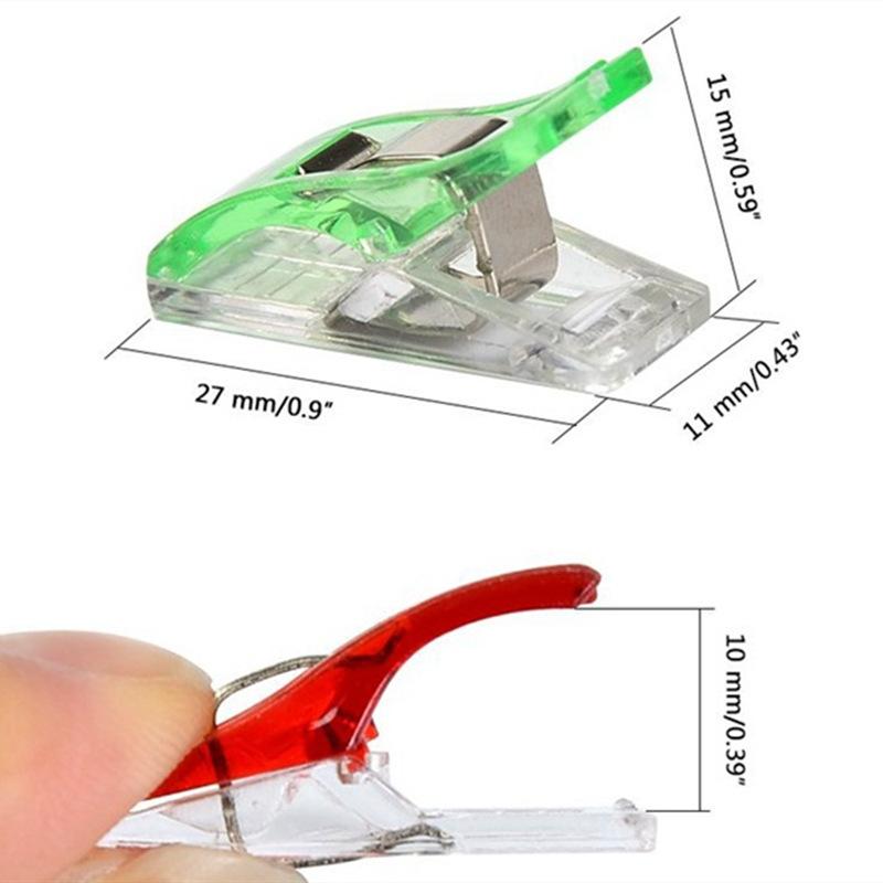 20~100pcs Storage Clip Colorful Household Office Supplies Multipurpose Plastic Craft Safety Clips Color Binding Clips TMZ