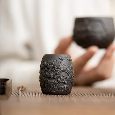 Purple Clay Auspicious Dragon Lid Holder High-end Lid Pillow Lid Chair Teapot Holder Tea Ceremony Table Decoration