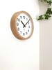 KATOMOKU Muku Clock 16 Oak Wall Clock Continuous Second Hand Radio km-108OA 220mm (SKP Clock)